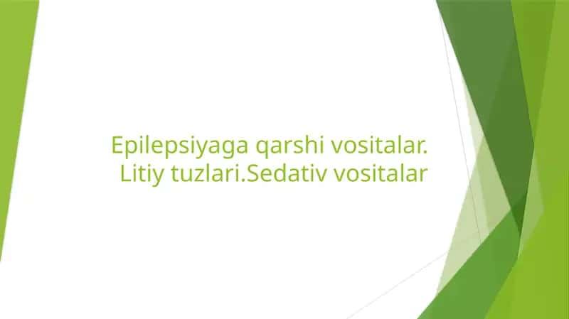 Epilepsiyaga qarshi vositalar