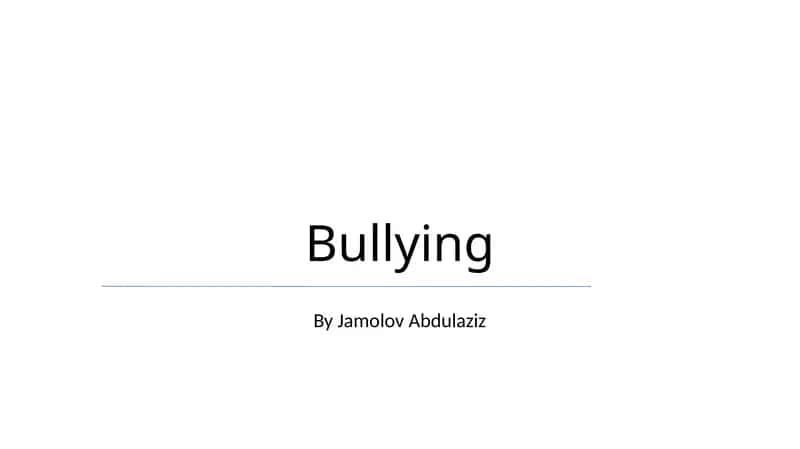 Bullying