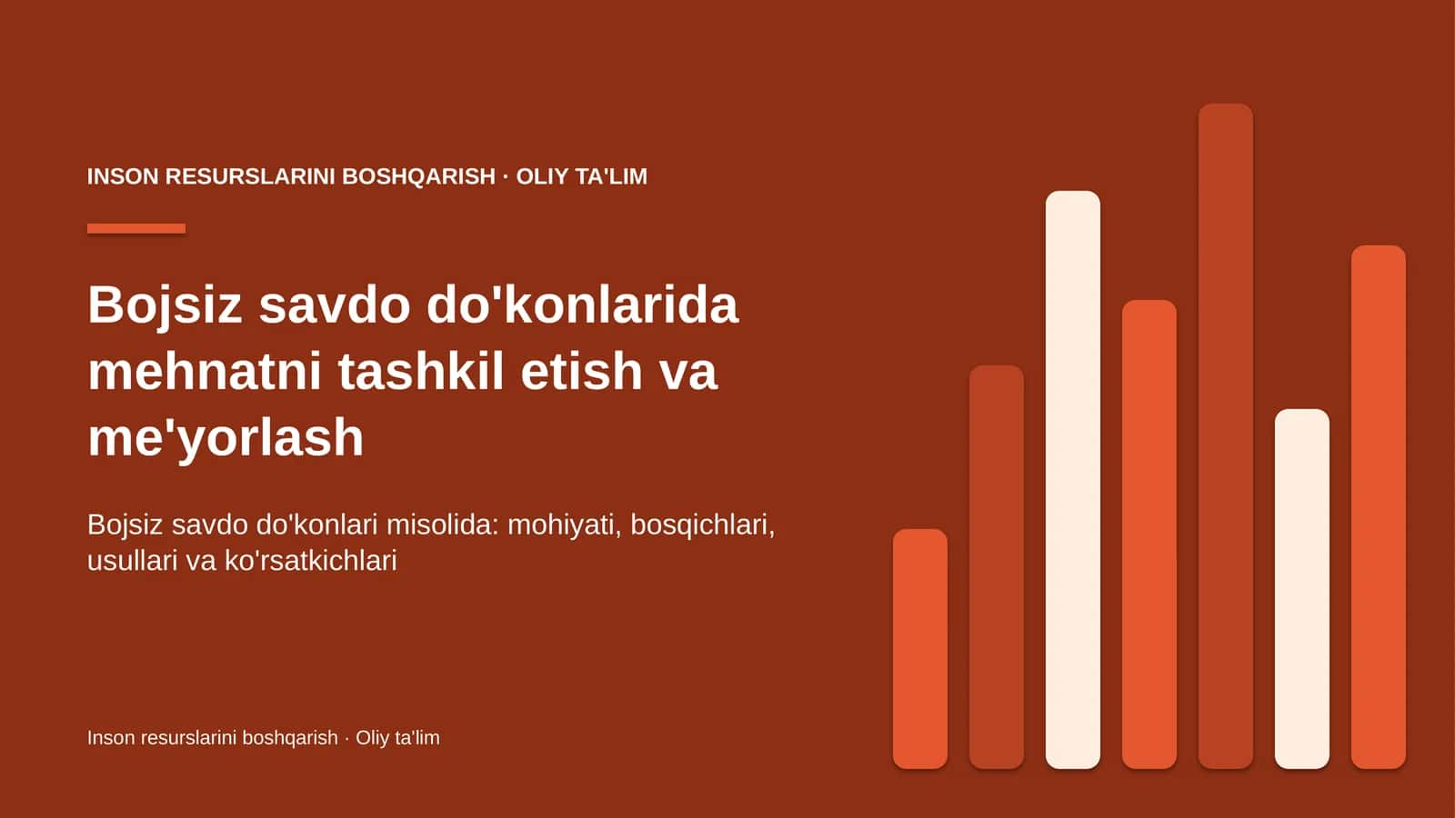 bojsiz savdo do'konlarida mehnatni tashkil etish va me'yorlash 2847