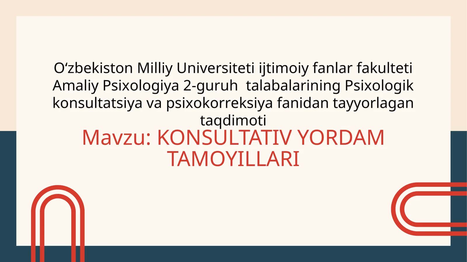 KONSULTATIV YORDAM TAMOYILLARI
