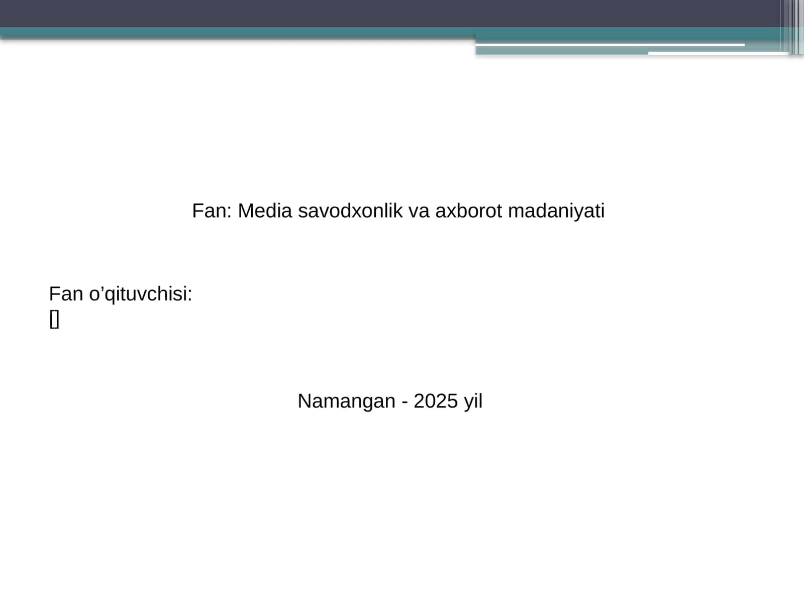 Ta'limda sun'iy intellekt: muammo va istiqbollar
