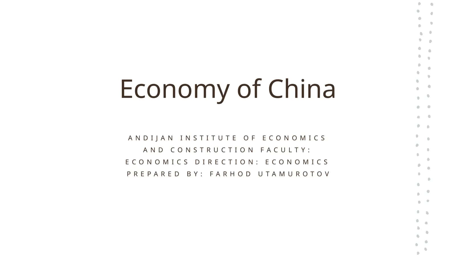 Andijan Institute of Economics