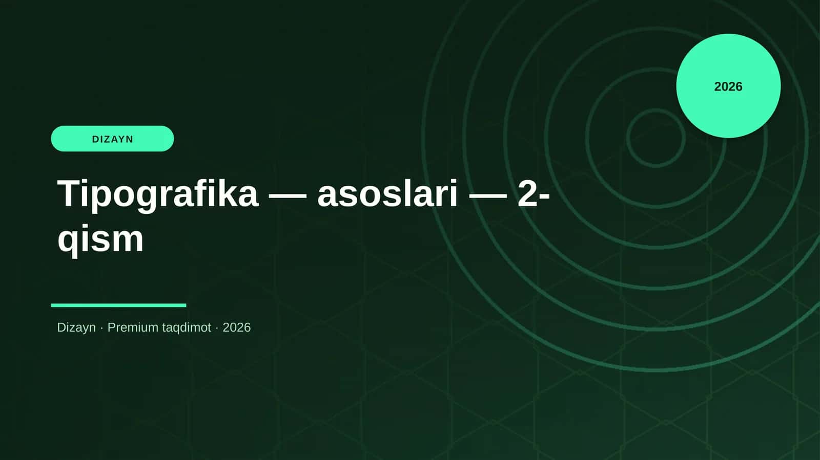 Tipografika — asoslari — 2-qism