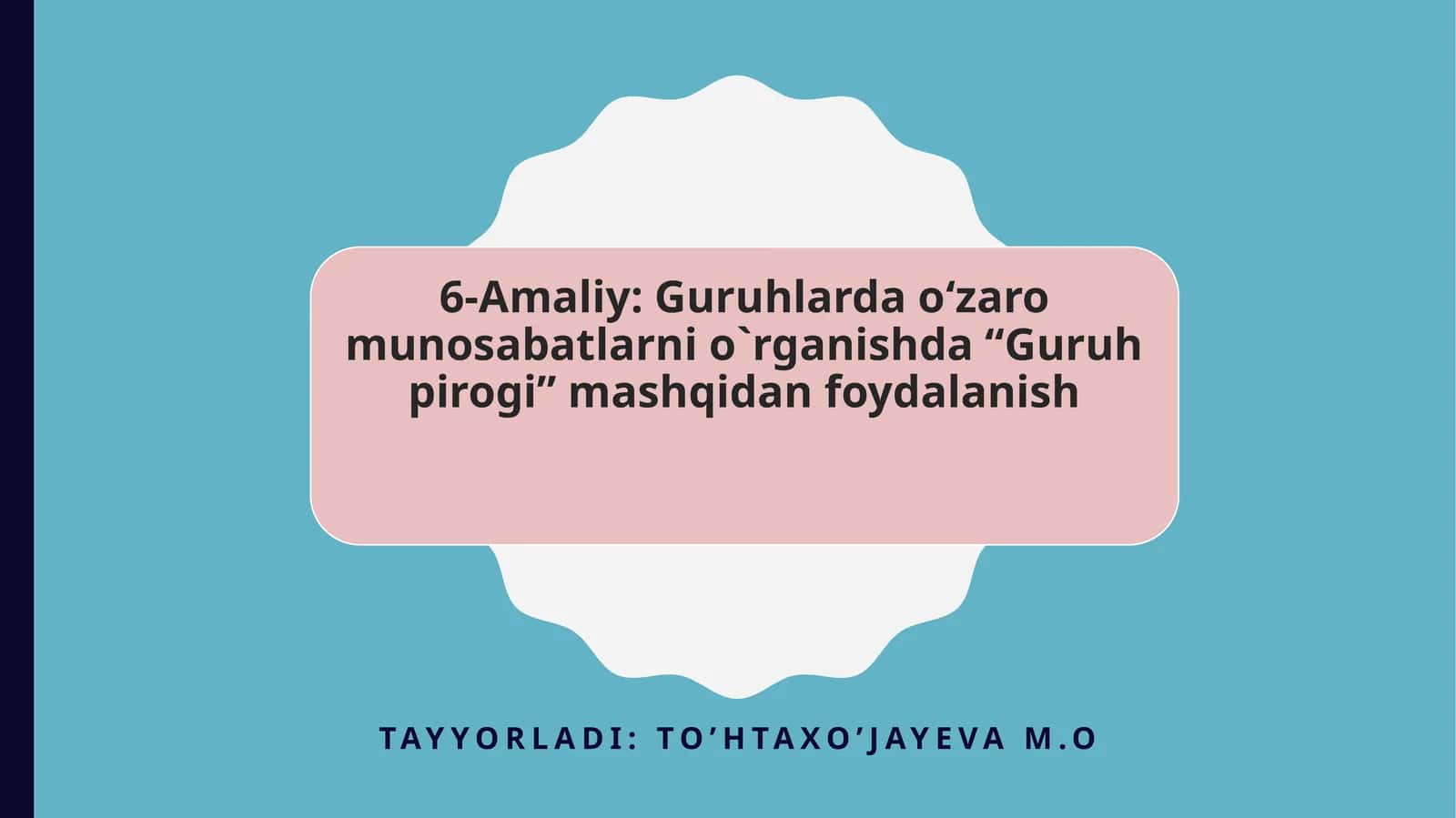 Mashqning nazariy asosi
