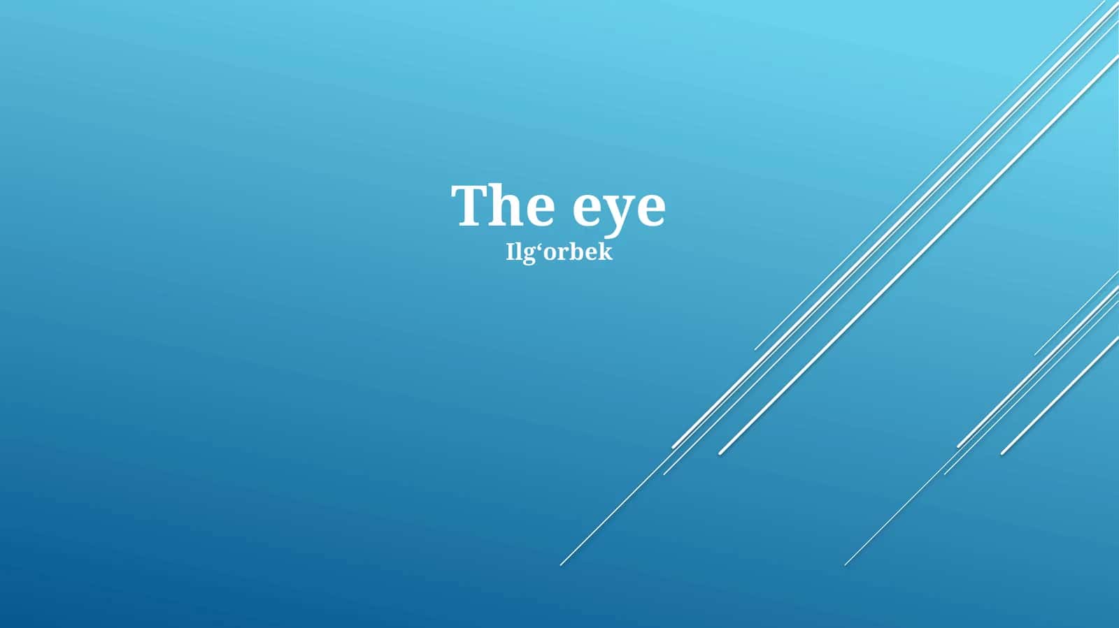 The eye