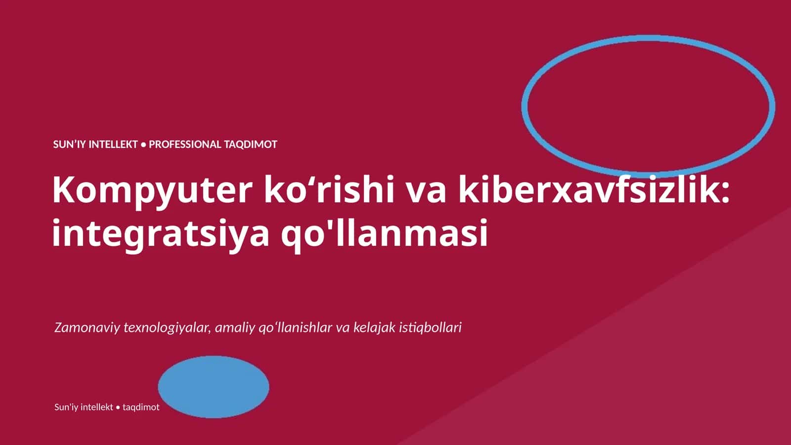 Kompyuter koʻrishi va kiberxavfsizlik: integratsiya qo'llanmasi
