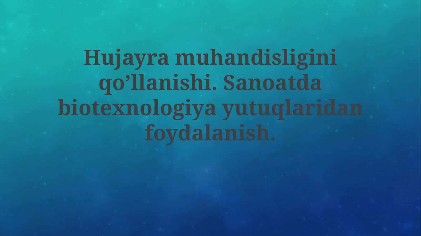 Hujayra muhandisligining asoslari