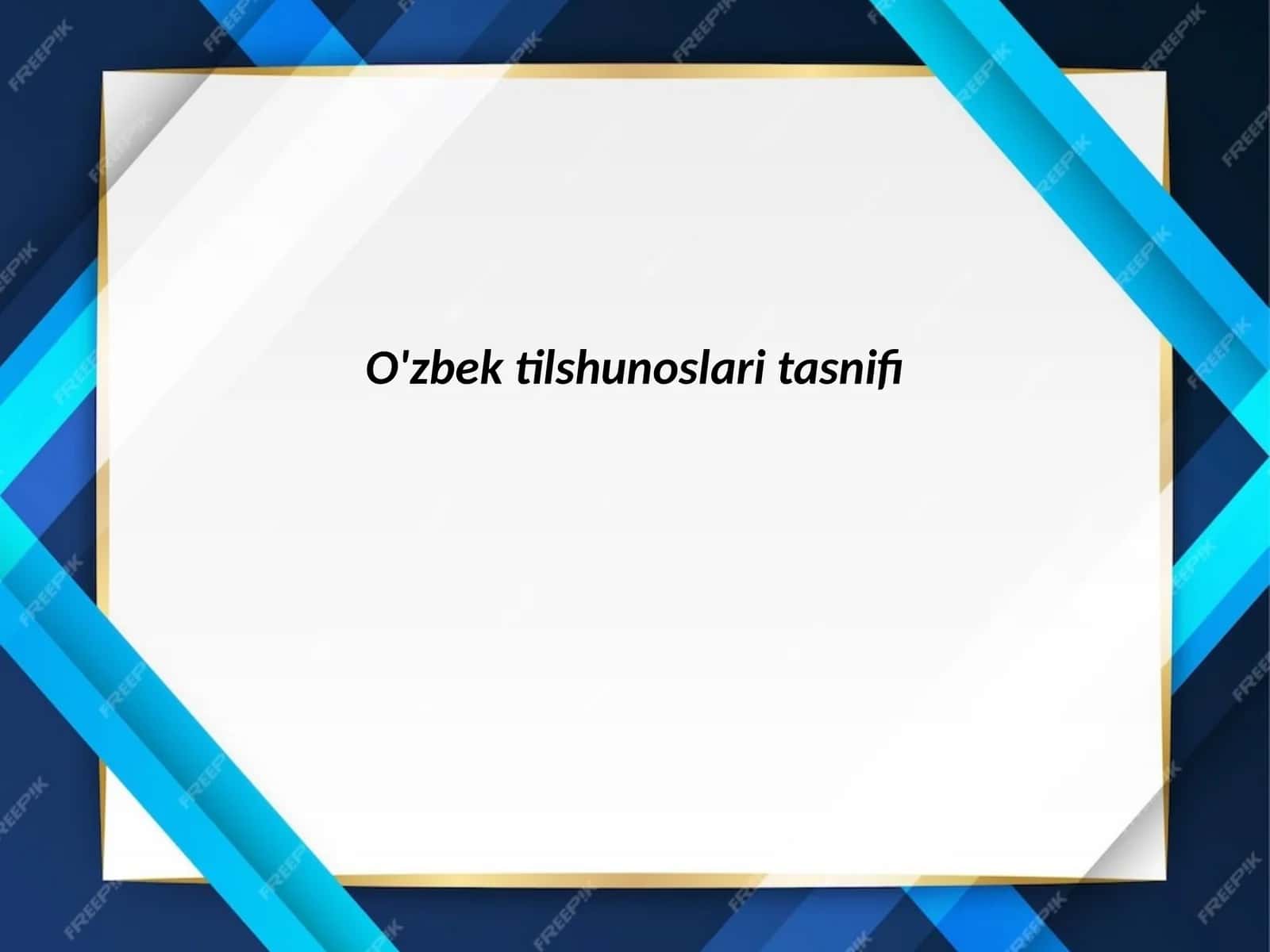 O'zbek tilshunoslari tasnifi