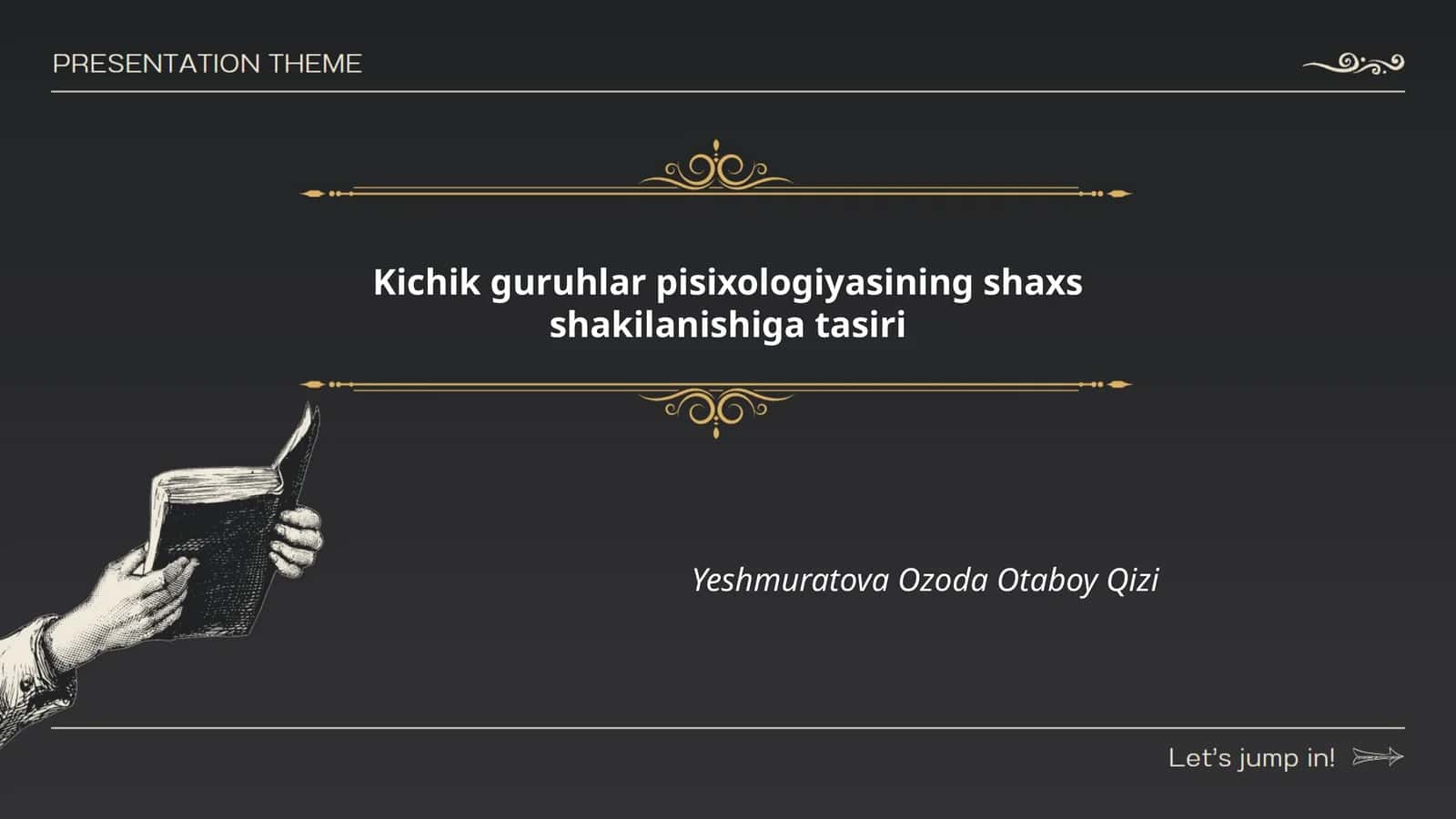 Kichik guruhlar va shaxs psixologiyasi