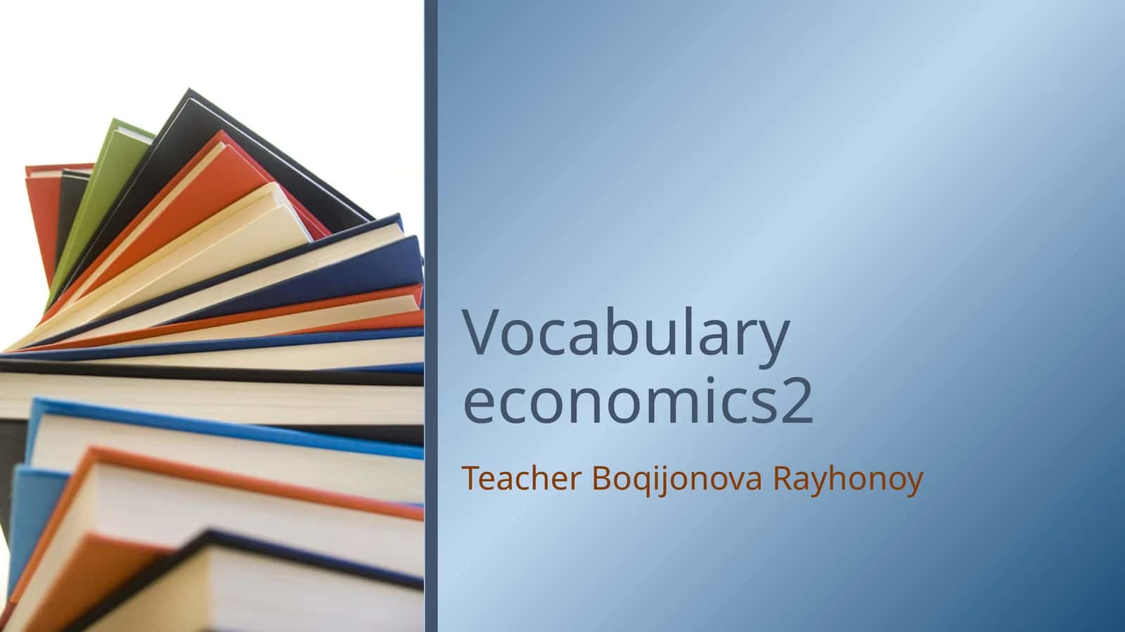 Vocabulary economics2