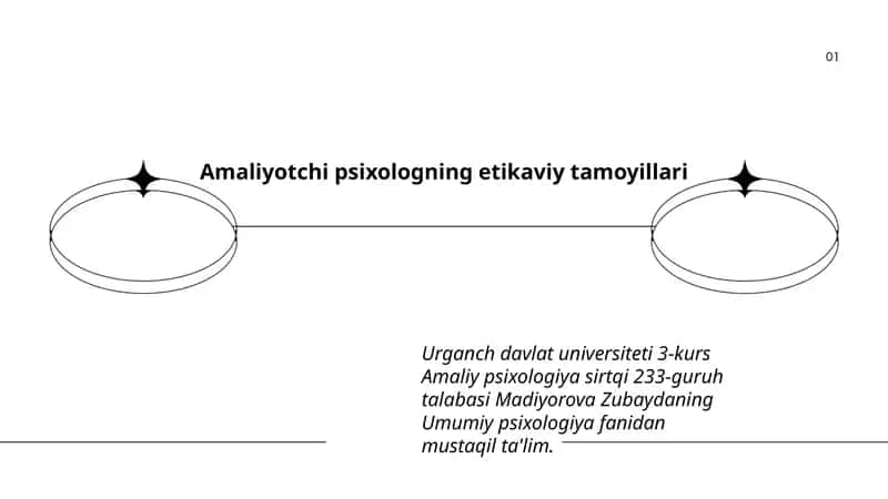 Amaliyotchi psixologning etikaviy tamoyillari