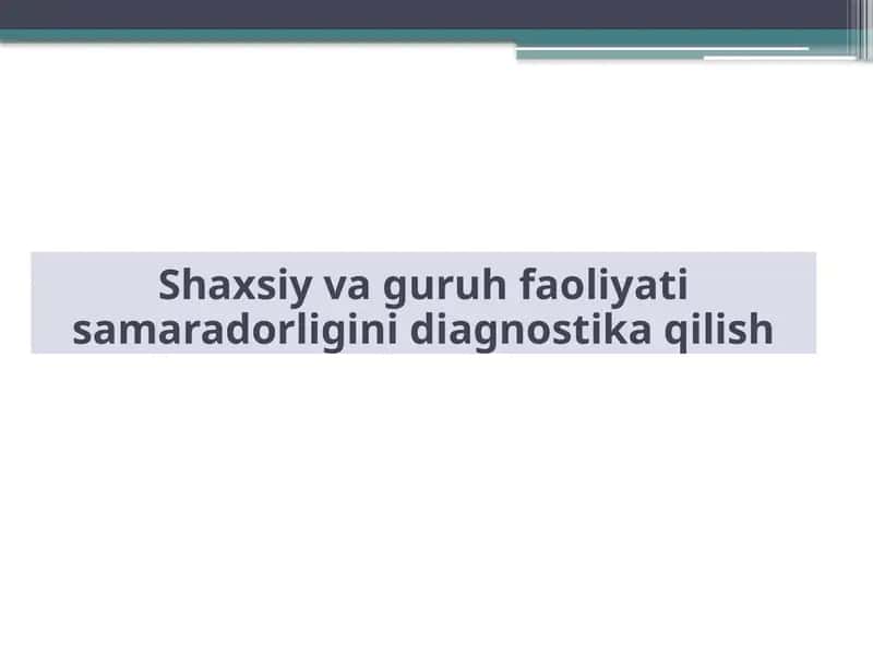 Pеdagogik tеxnologiyalar masalalari