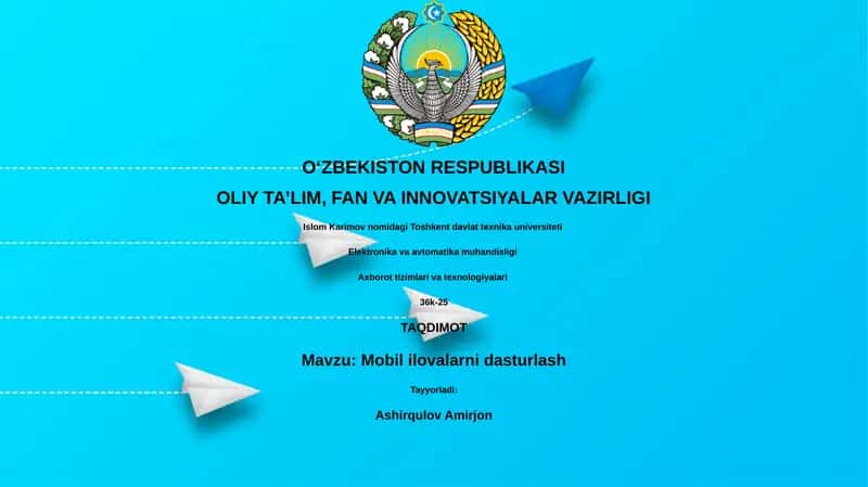 Mobil Ilova Dasturlash