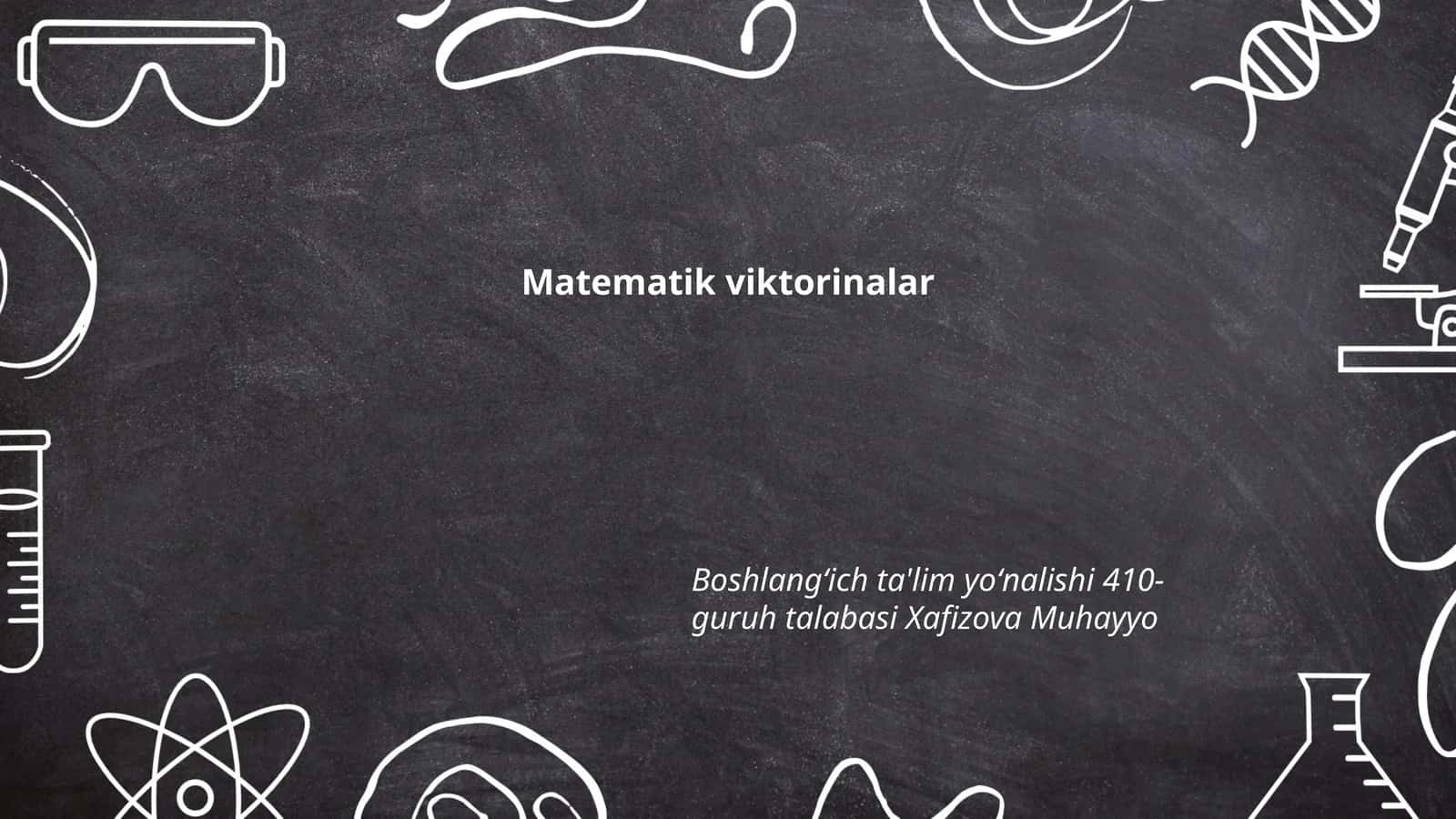 Matematik viktorinalar