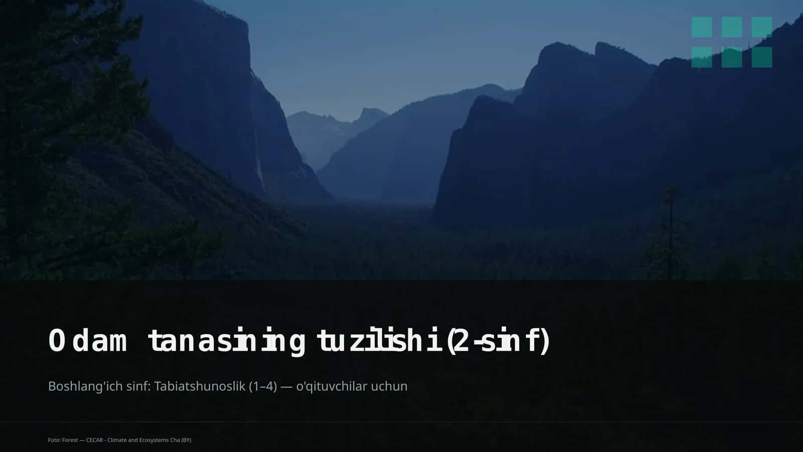 Odam tanasining tuzilishi (2-sinf)