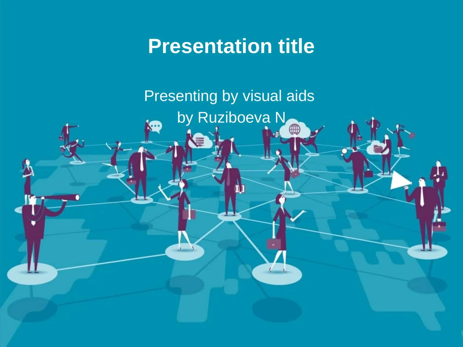 Presenting by visual aids