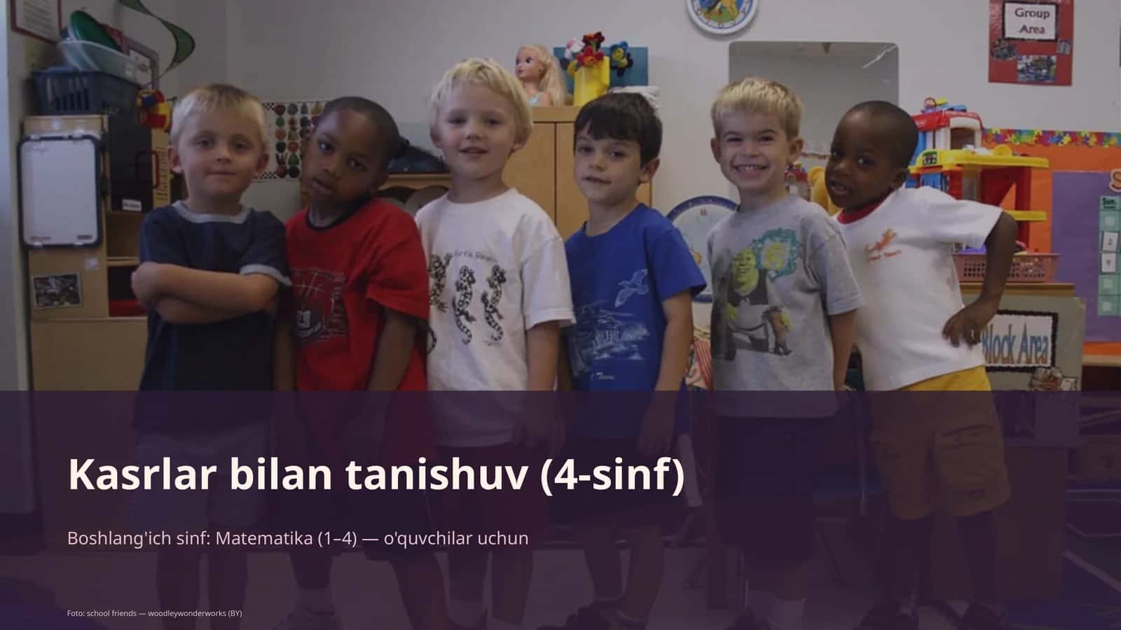 Kasrlar bilan tanishuv (4-sinf)