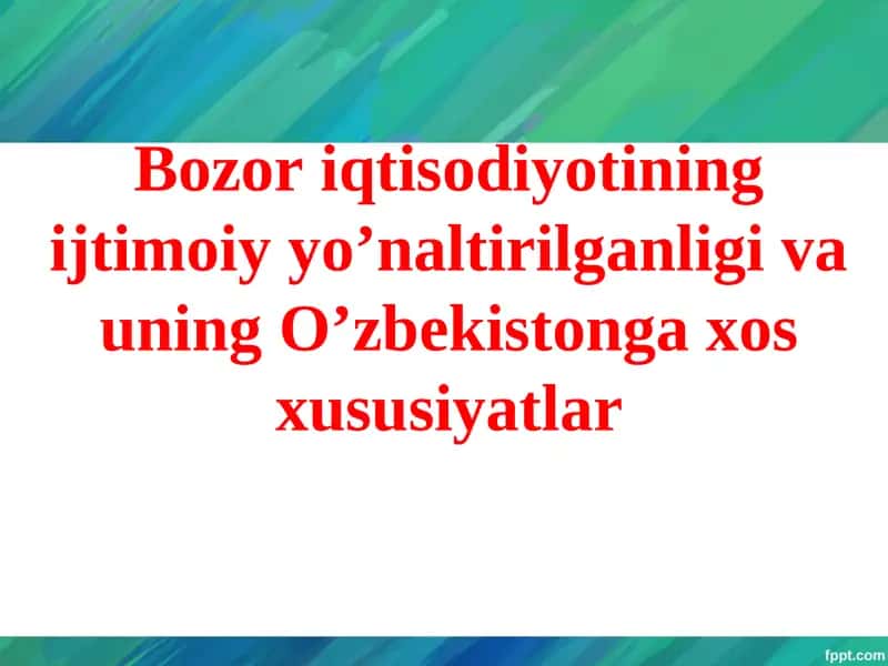 Bozor iqtisodiyoti