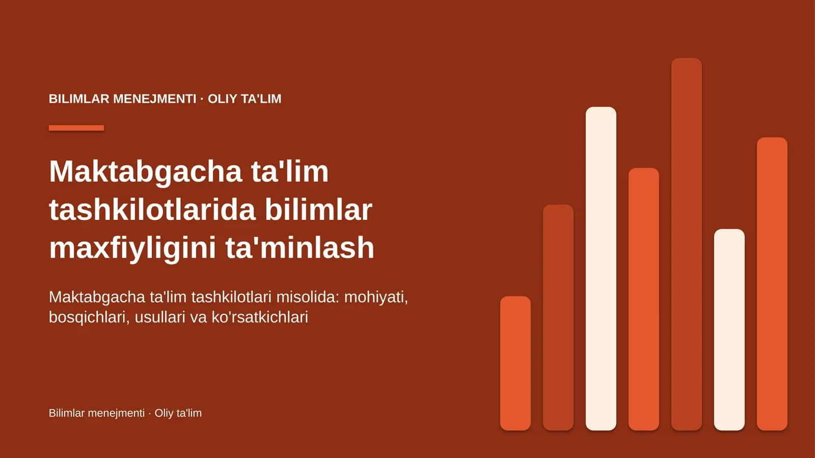 maktabgacha ta'lim tashkilotlarida bilimlar maxfiyligini ta'minlash 1937