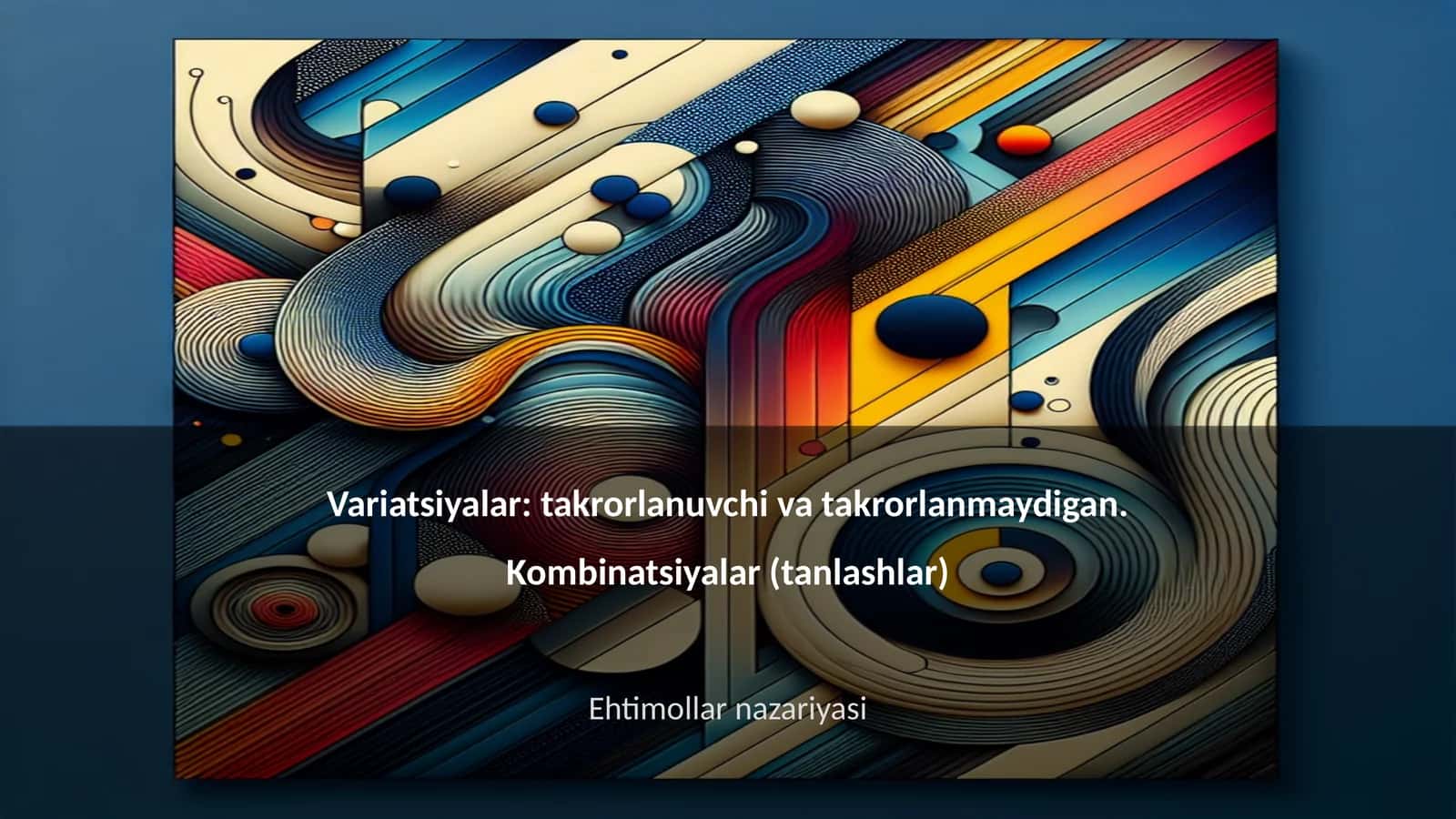 Ehtimollar nazariyasi