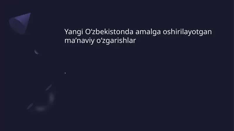 Maʼnaviy taraqqiyot dasturi