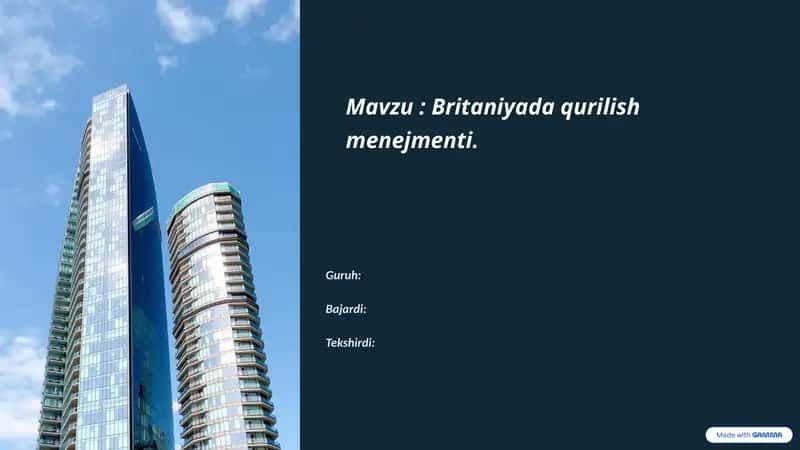 Britaniya Qurilish Sanoati