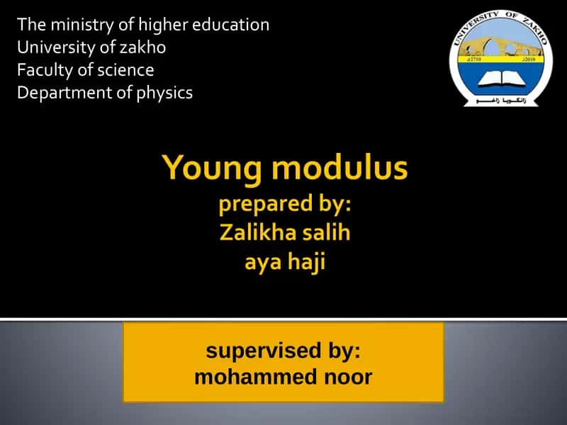 Young modulus