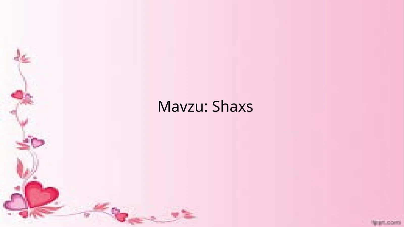 Shaxs