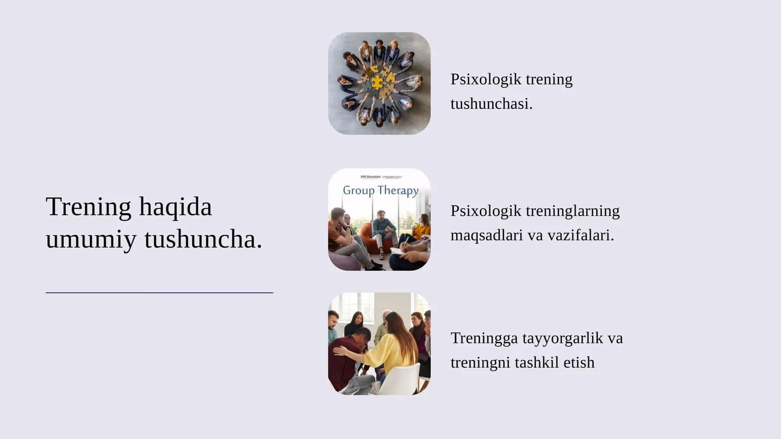 Psixologik Trening asoslari taqdimot