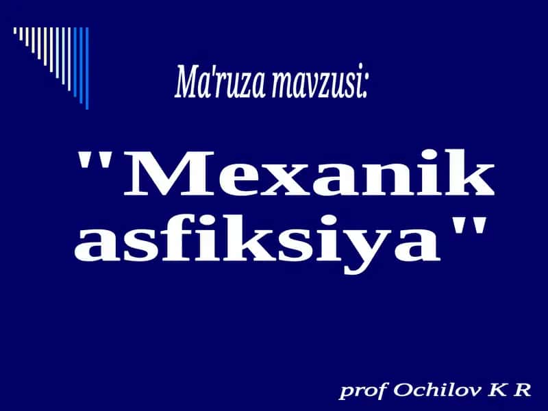 Mexanik asfiksiya