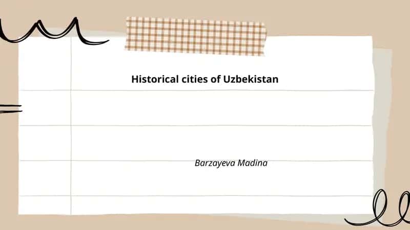 Historical cities of Uzbekistan