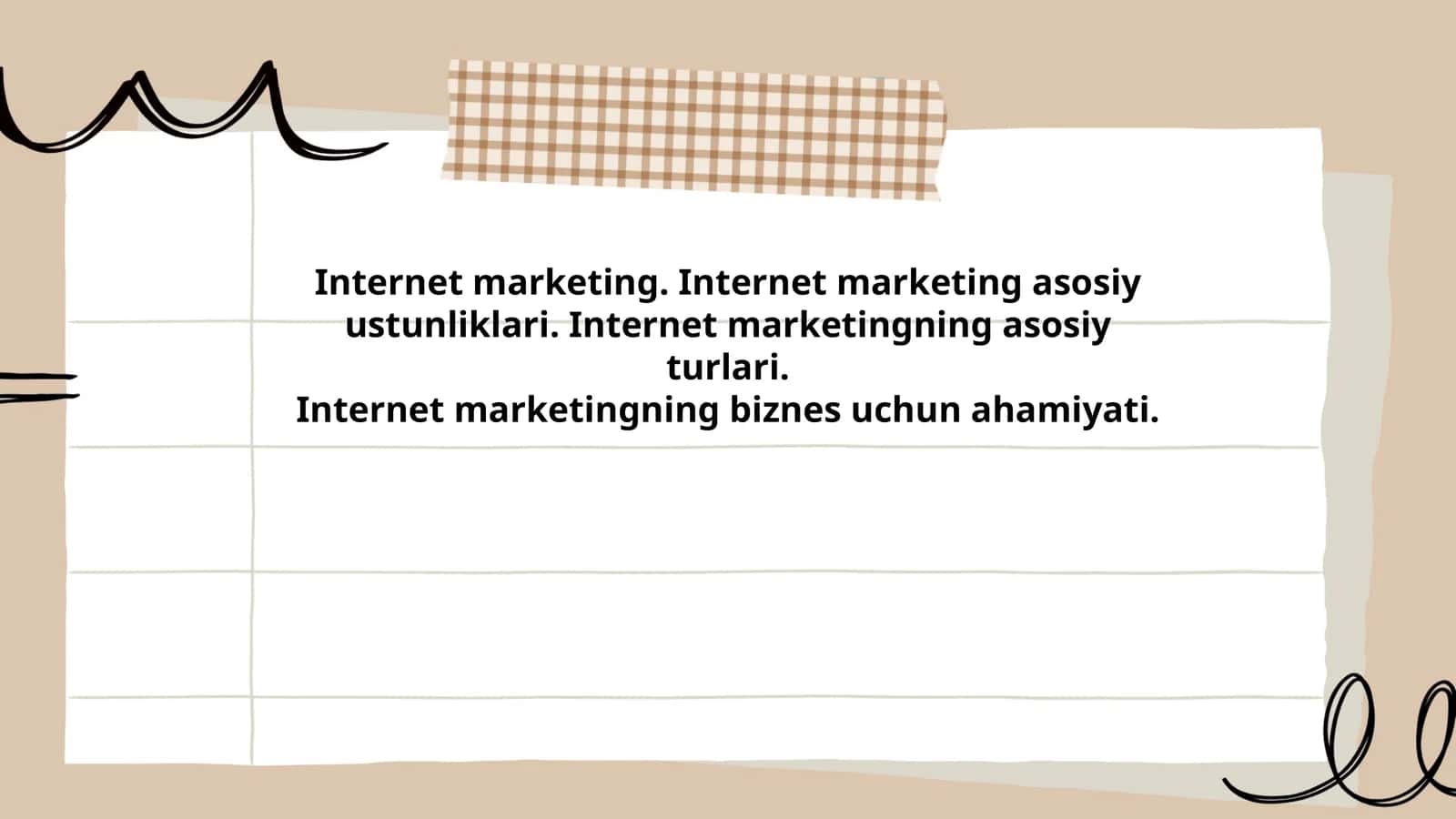 Internet marketingning asosiy tushunchalari