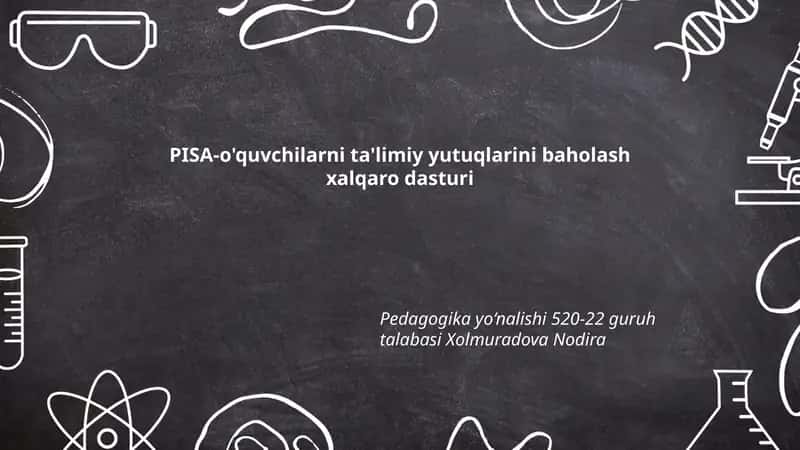 PISA-o'quvchilarni ta'limiy yutuqlarini baholash xalqaro dasturi