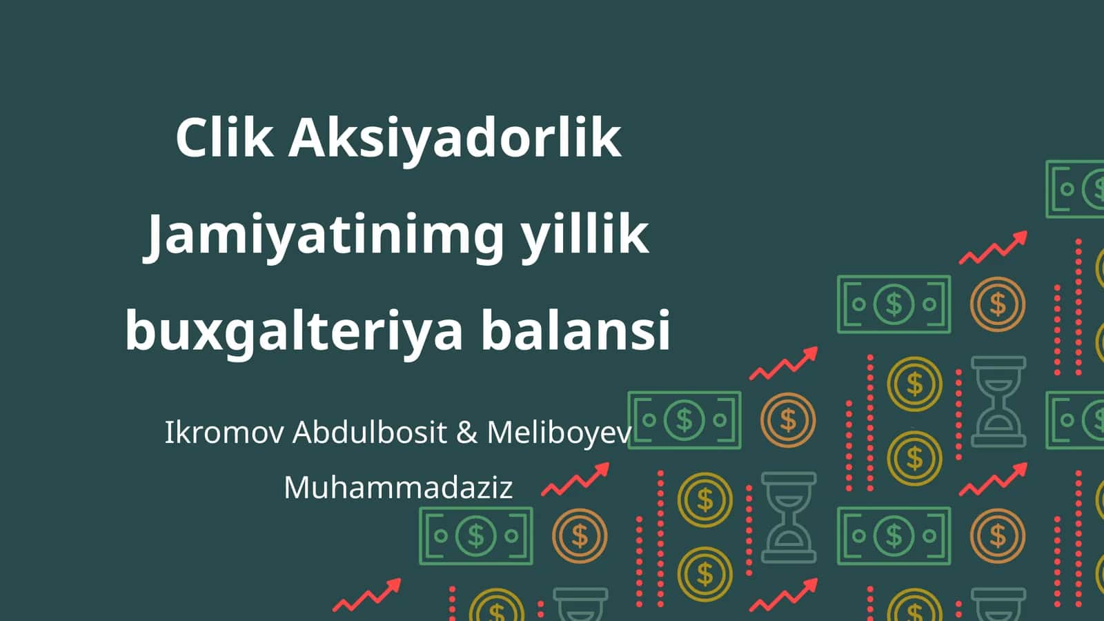Clik Aksiyadorlik Jamiyatinimg yillik buxgalteriya balansi