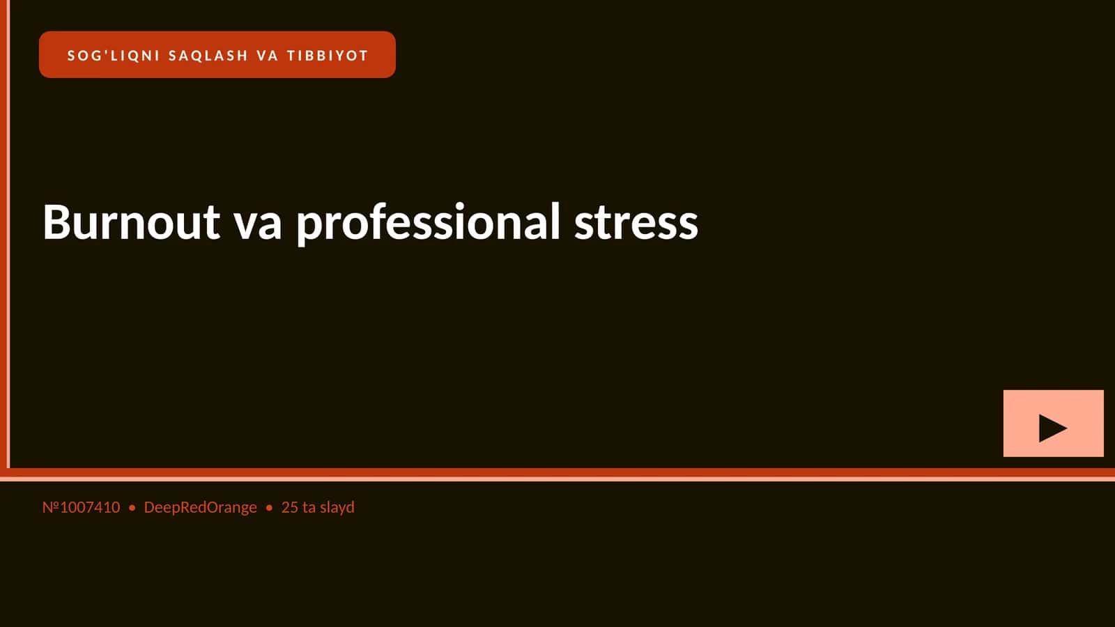 Burnout va professional stress