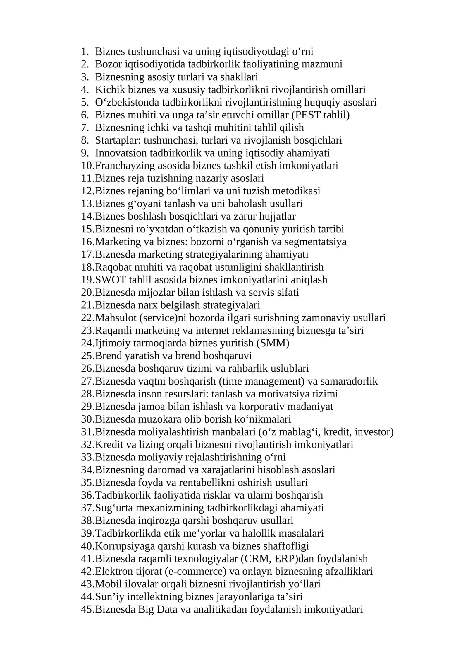 Innovatsion tadbirkorlik va uning iqtisodiy ahamiyati