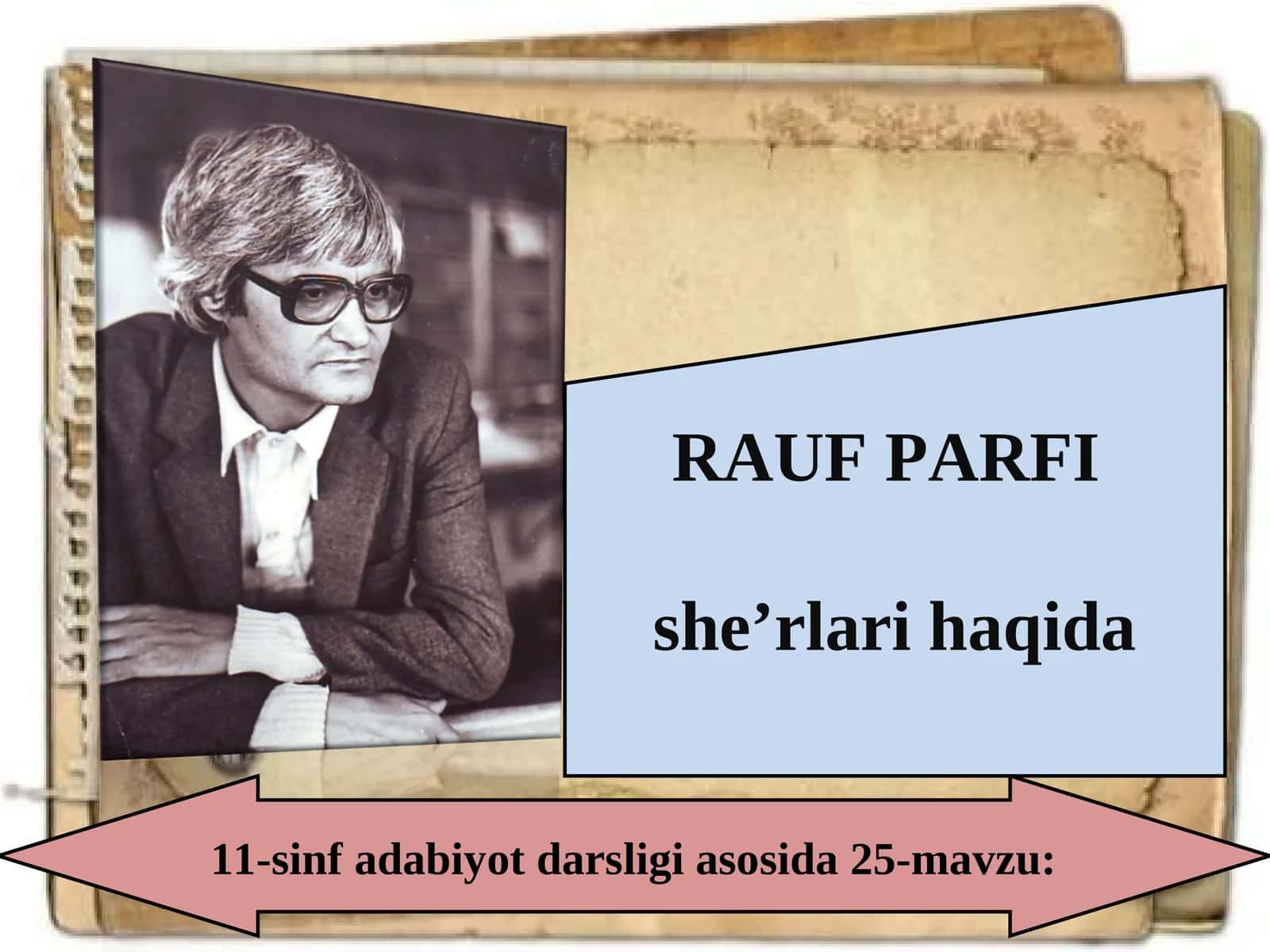 11-sinf Rauf Parfi she'rlari haqida