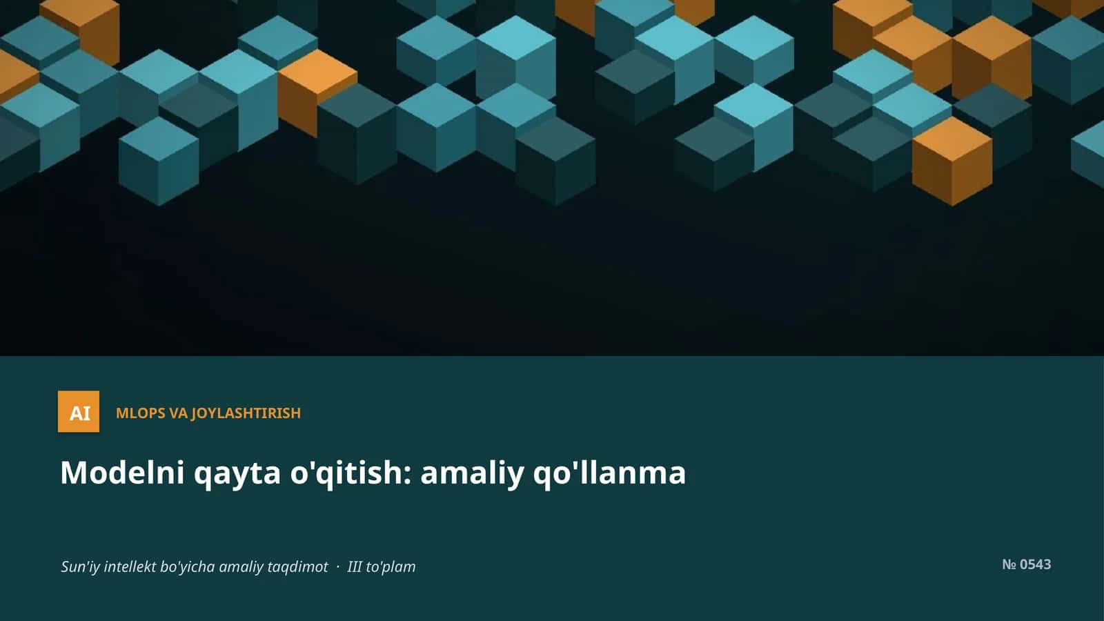 MLOps va Joylashtirish