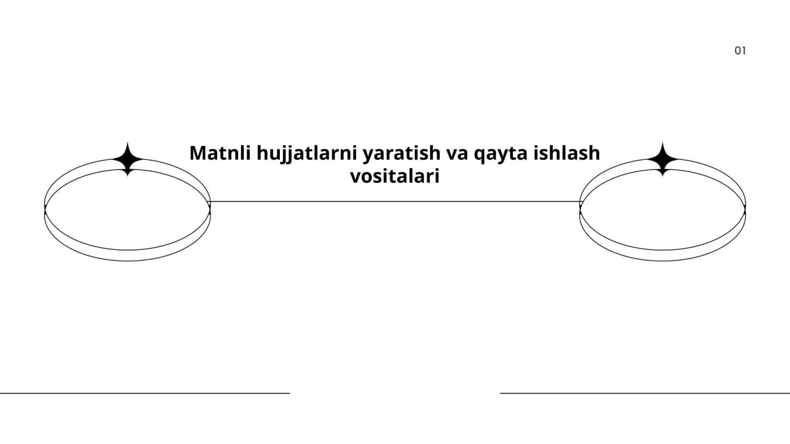 Matnli hujjatlarni yaratish va qayta ishlash vositalari