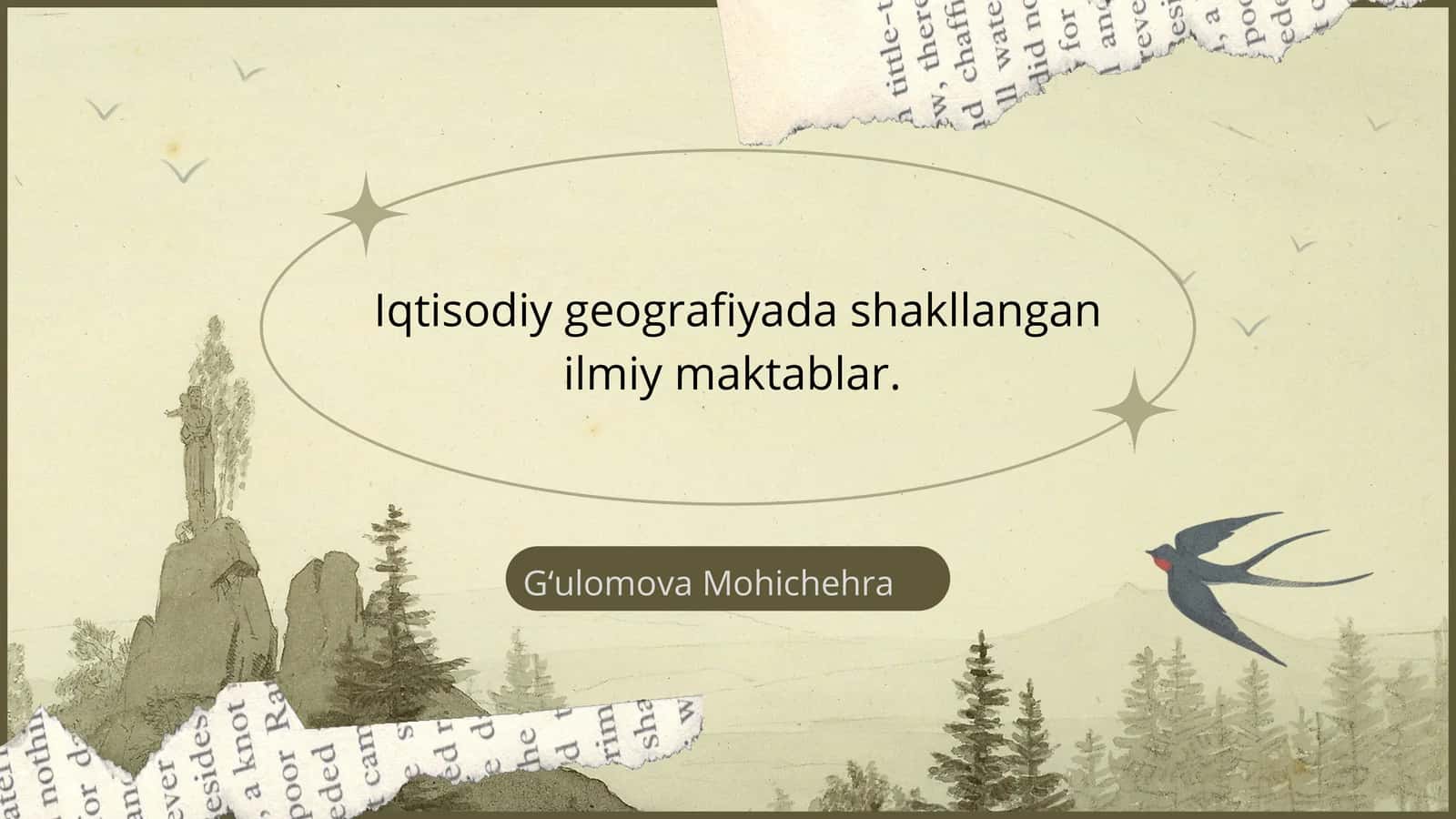 Iqtisodiy geografiyada shakllangan ilmiy maktablar