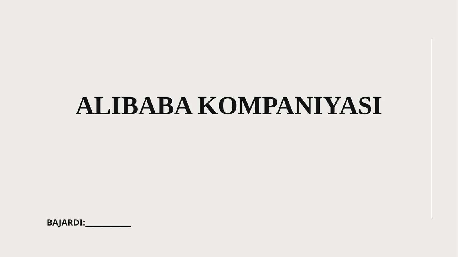 Alibaba kompaniyasi