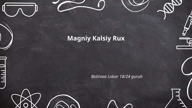 Magniy Kalsiy Rux