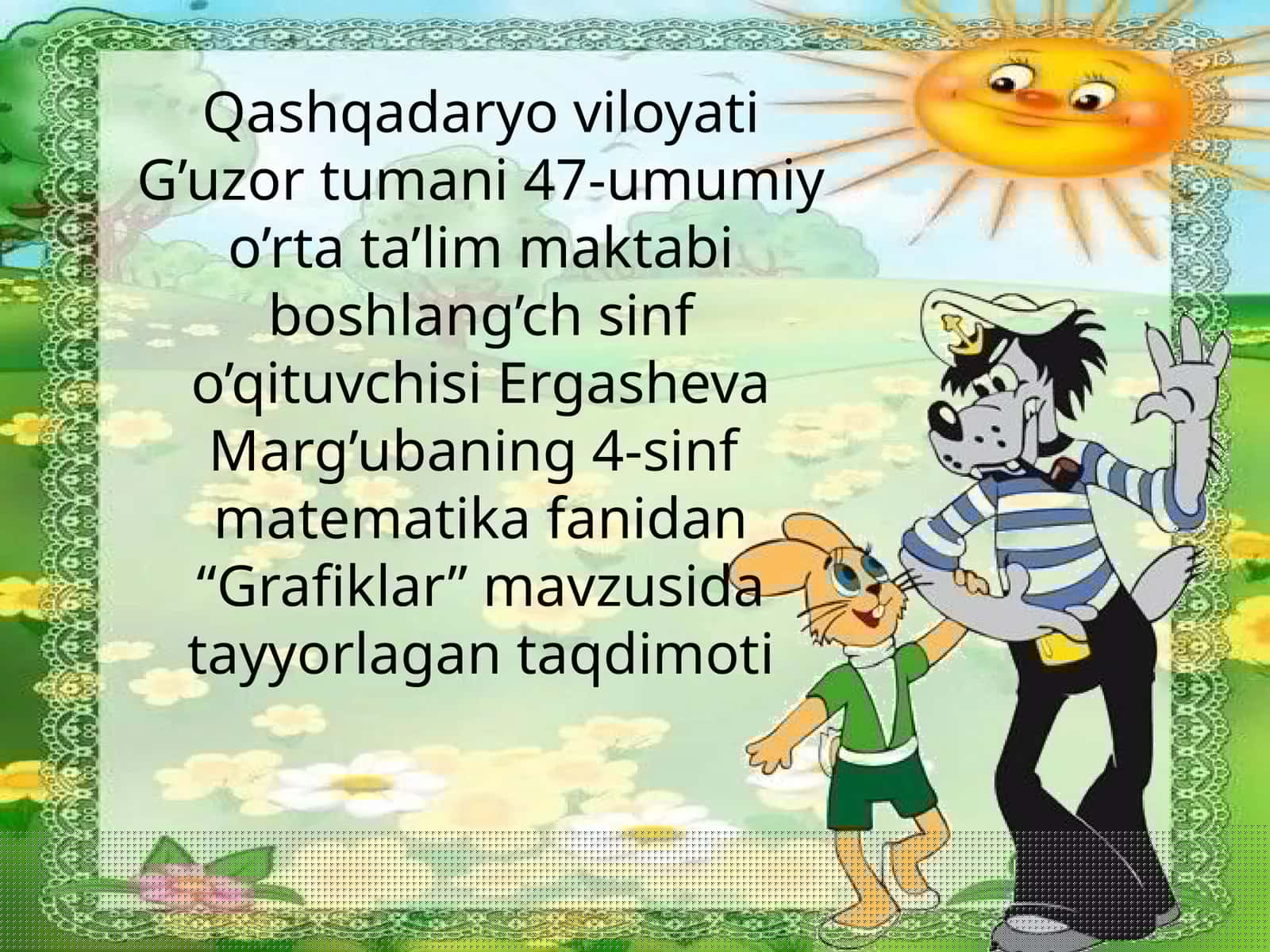 4-sinf Matematika Grafiklar taqdimot