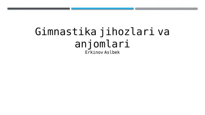 Asosiy va Qo'llab-quvvatlovchi Jihozlar