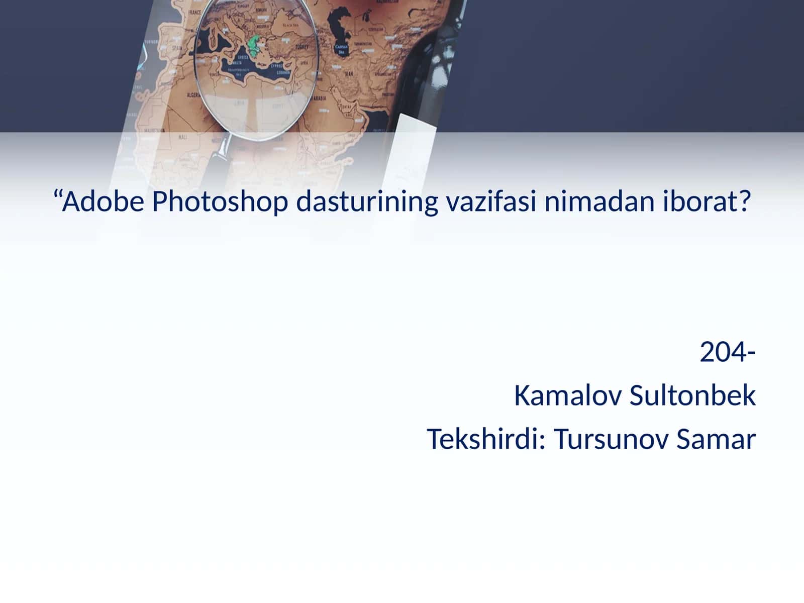 Adobe Photoshop dasturining vazifasi nimadan iborat?