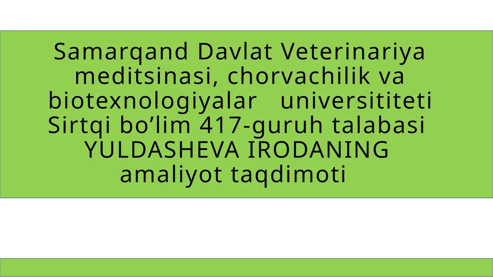 Mikroorganizmlarni aniqlashda zamonaviy biotexnologik usullar