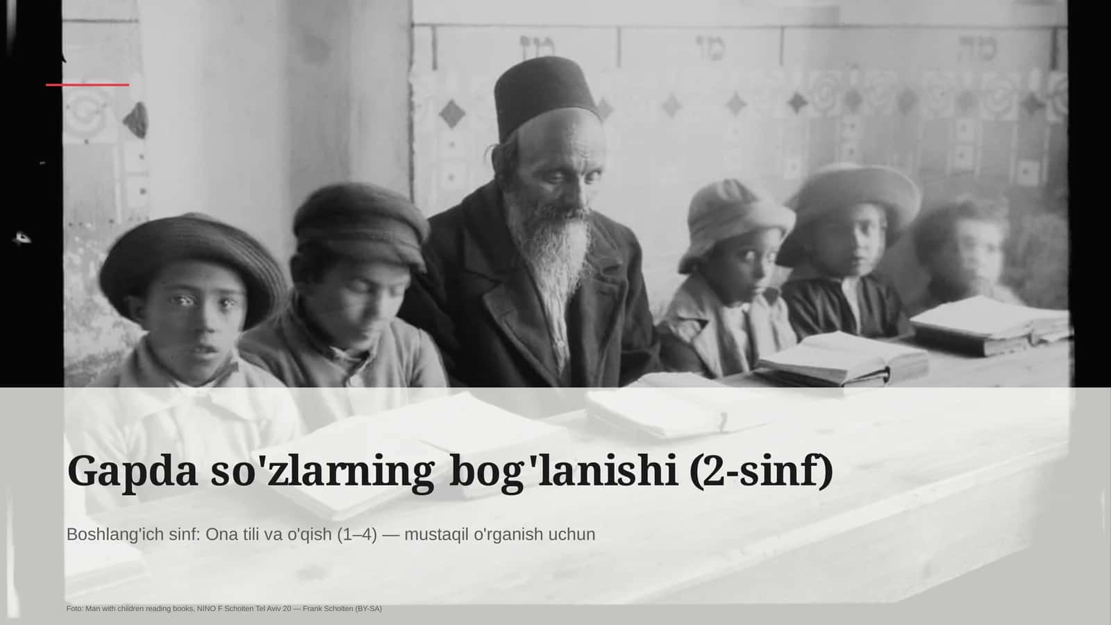 Gapda so'zlarning bog'lanishi (2-sinf)