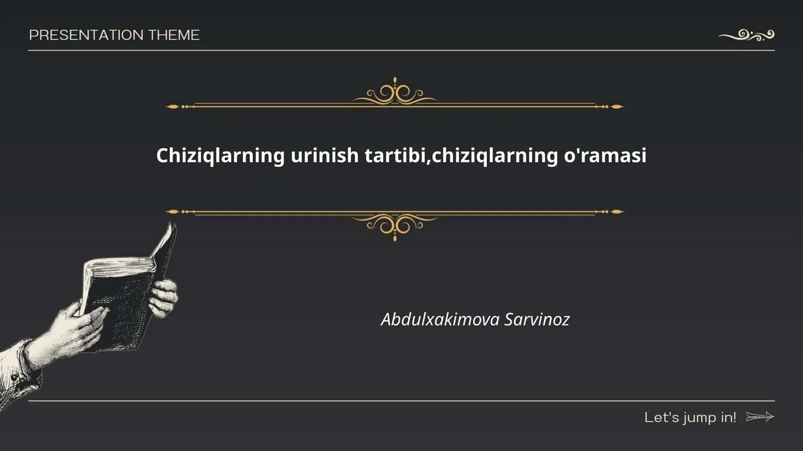 Chiziqlarning urinish tartibi,chiziqlarning o'ramasi