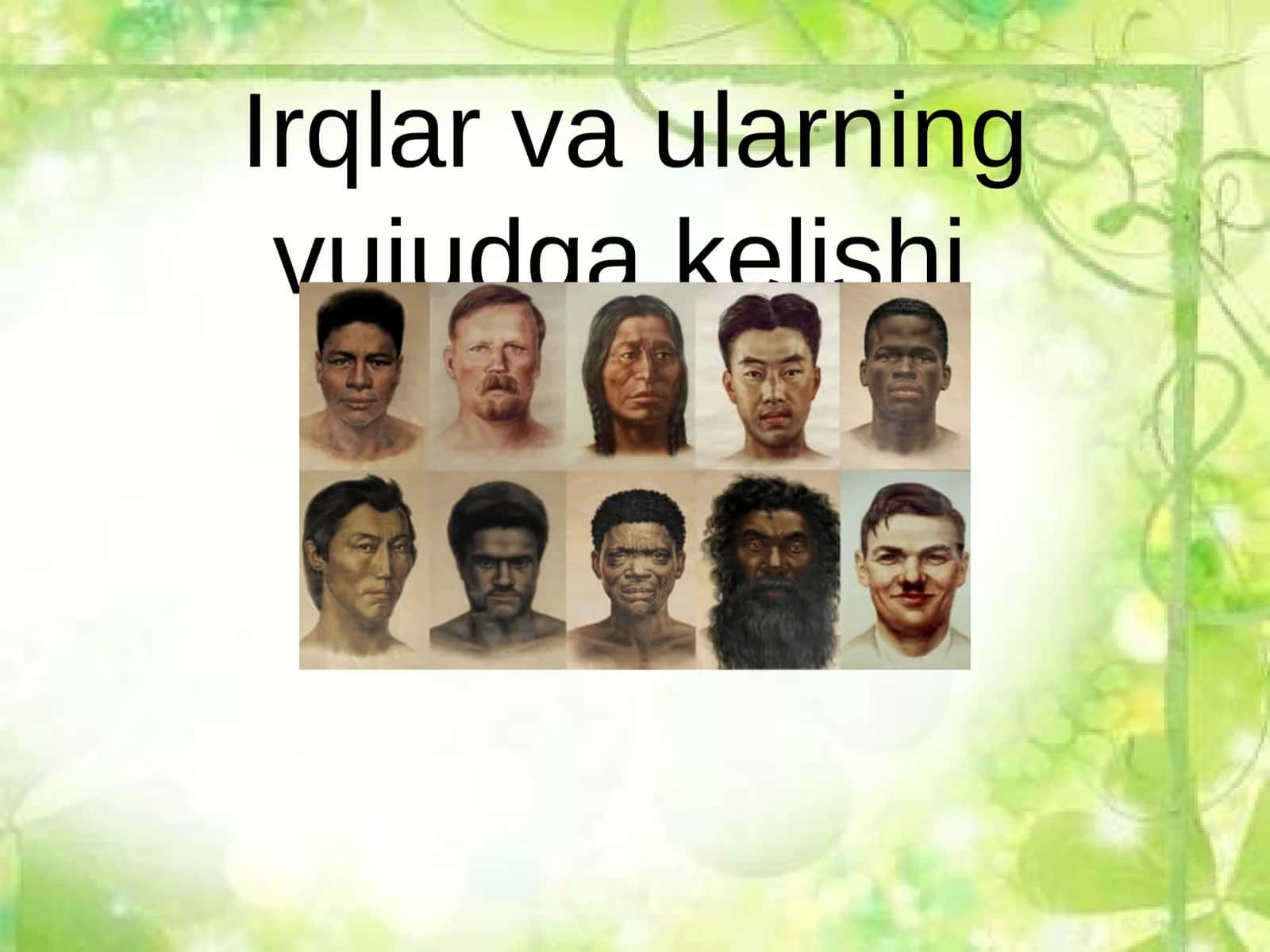Irqlar va ularning vujudga kelishi