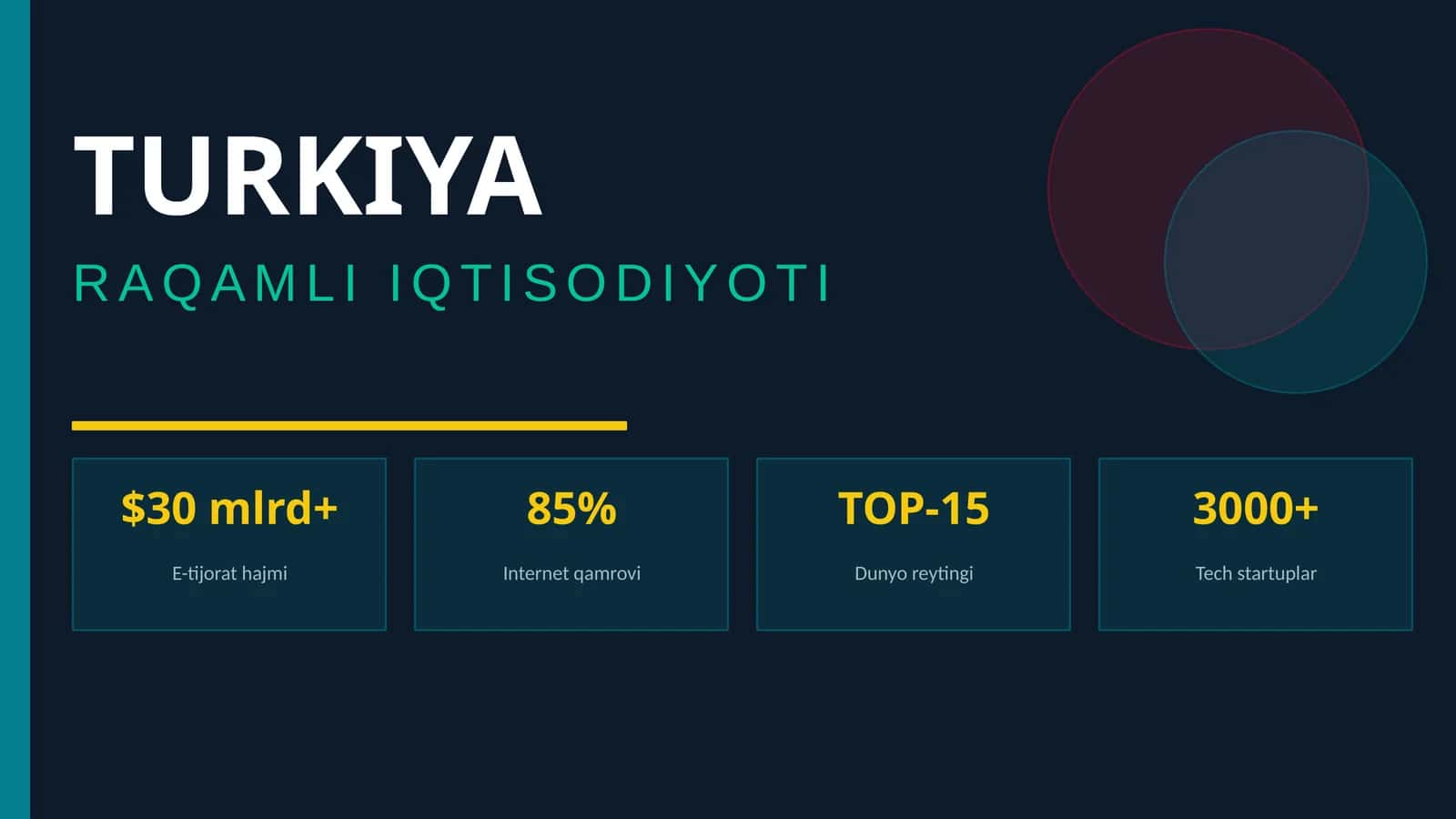 TURKIYA RAQAMLI IQTISODIYOTI